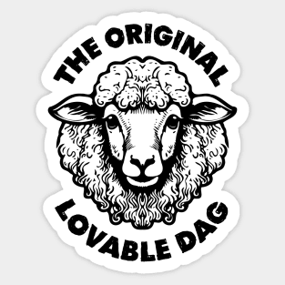 The Original Lovable Dag Sticker